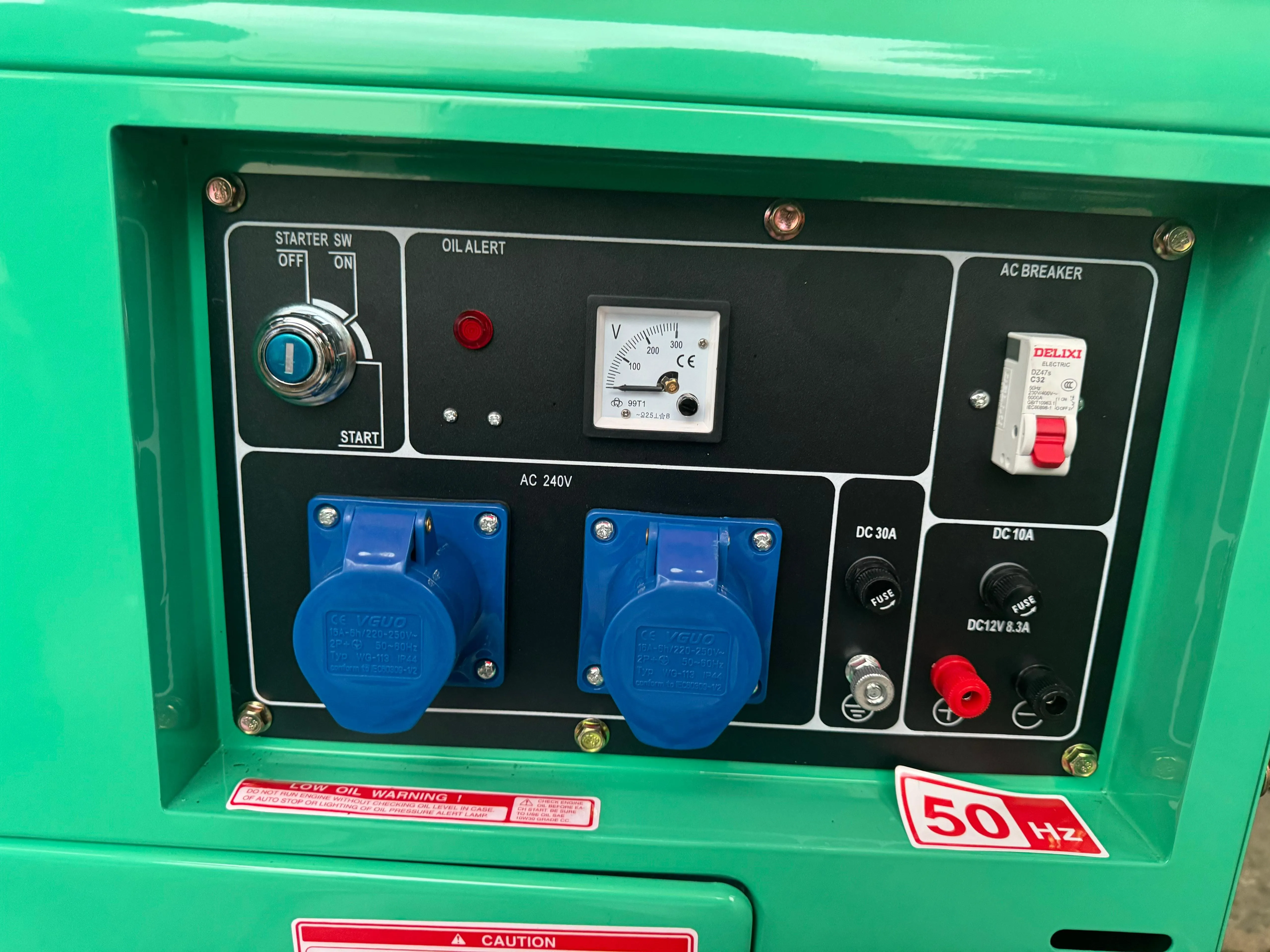 Aiko/Eishin Silent Diesel Generator 6KW 240V 50HZ C/W 188FBE Engine | Model: 7GFLN-188FBE