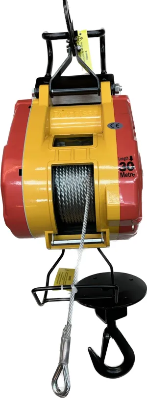 Aiko/GoodIdea Brushless Electric Mini Winch 5mm X 60m 340kg 230V 50hz  With Speed Control | Model: WIN-BL340