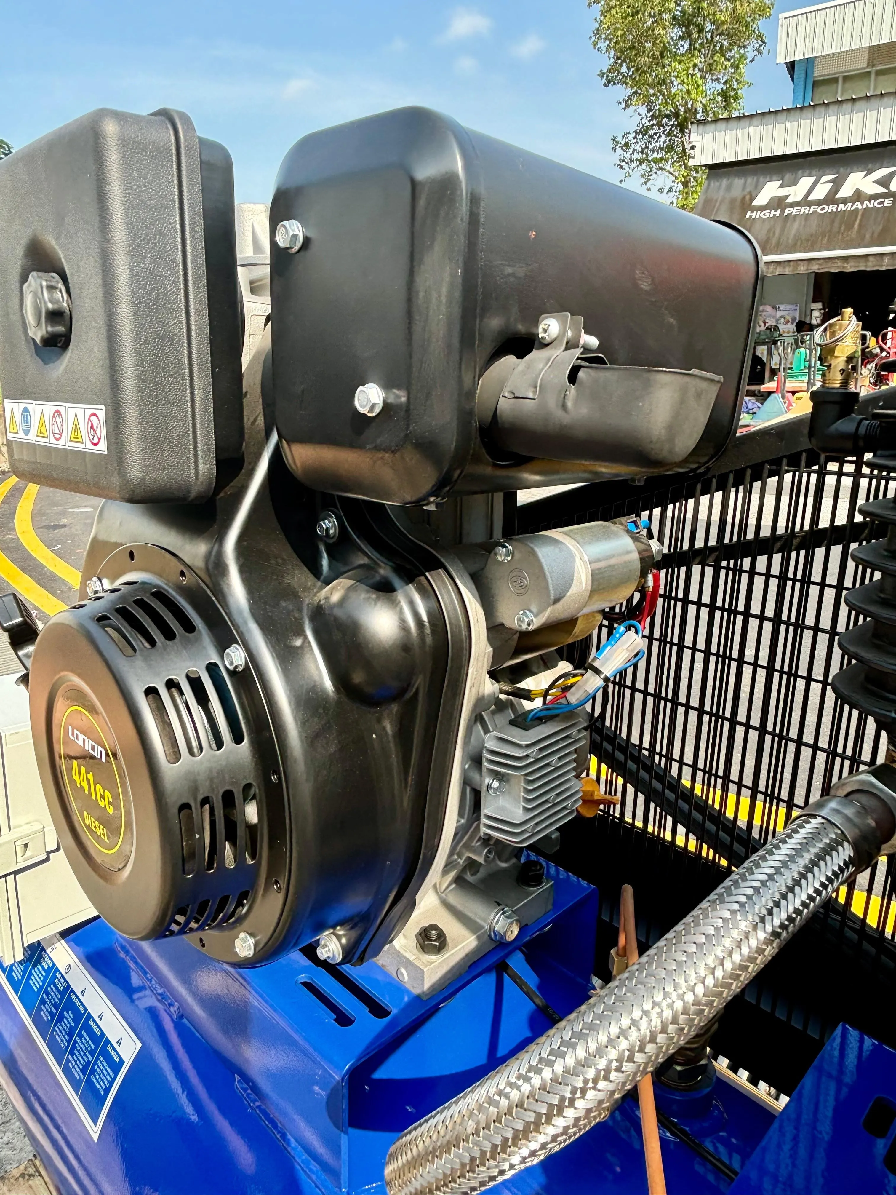 Airstrong 10hp 180L 2stage Loncin Diesel Air Compressor With L186E | Model : ASTS55U-180-186D