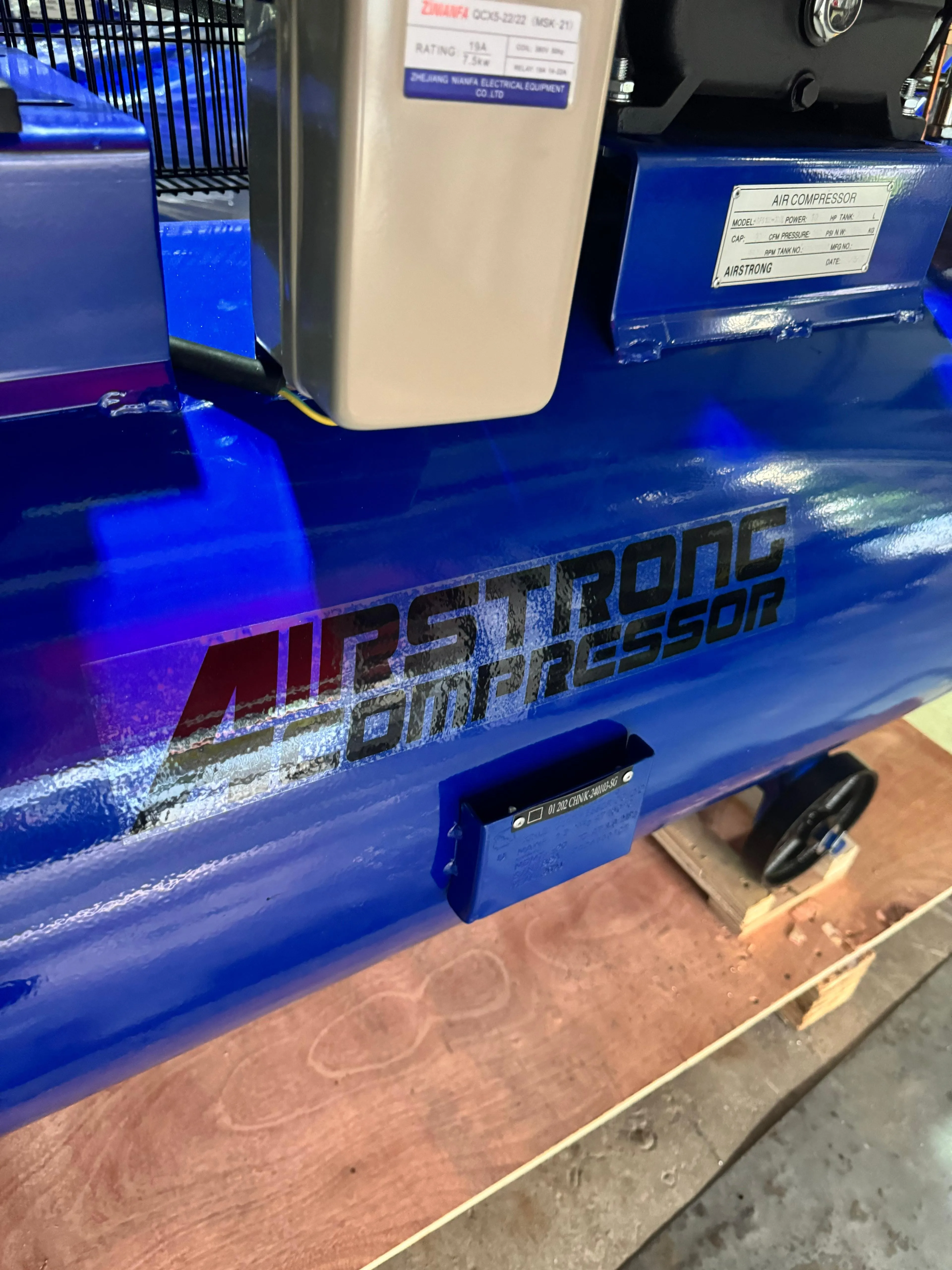 Airstrong 10HP 300L Air Compressor 415V 8 Bar : Model : ASFS100-300L