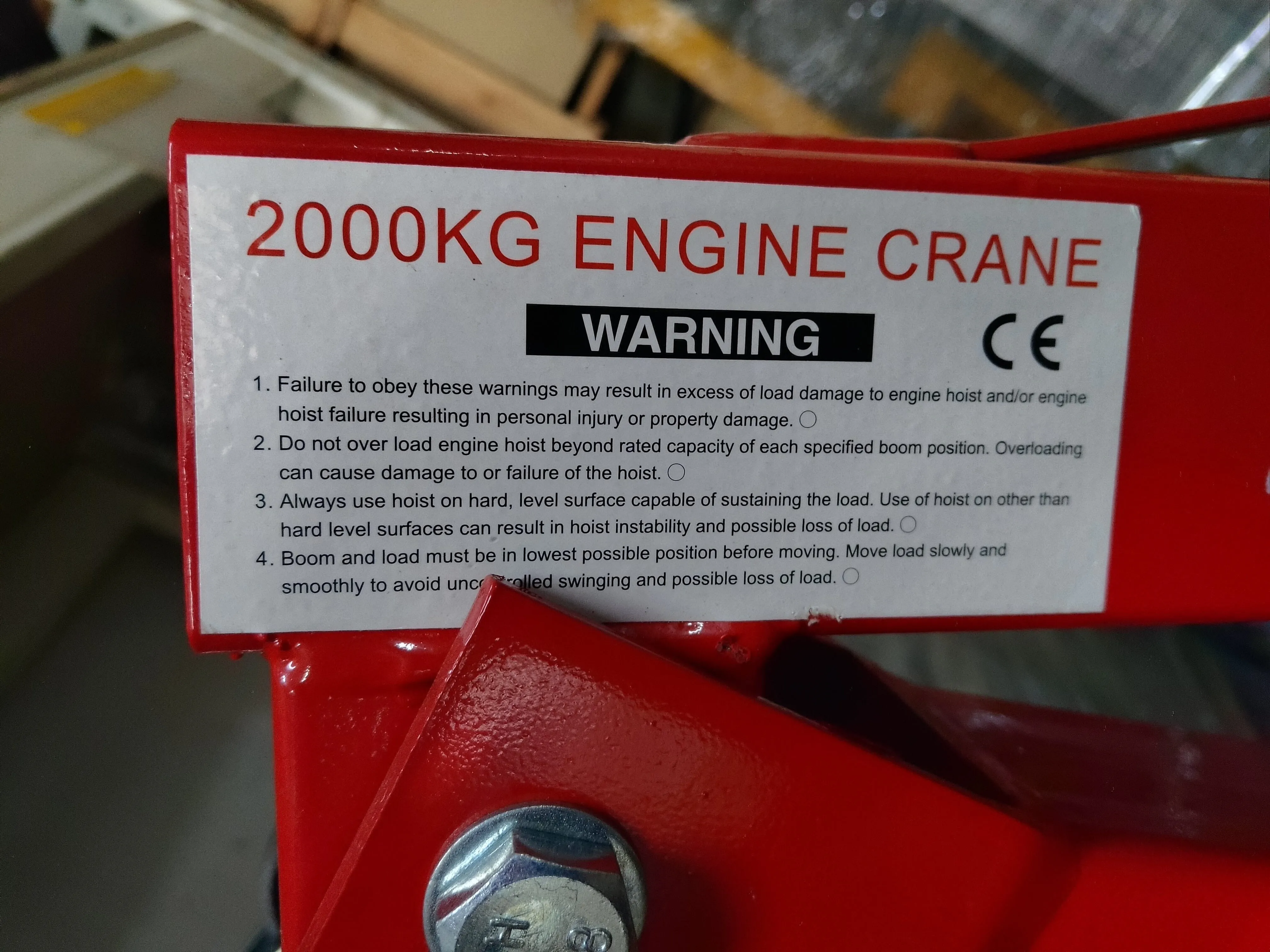Airstrong 2 Tons Foldable Shop Crane | Model : AM-11241
