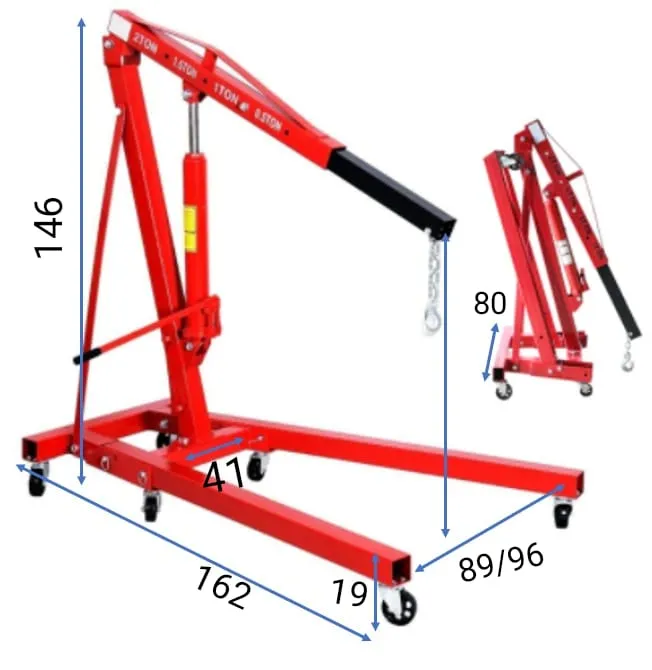 Airstrong 2 Tons Foldable Shop Crane | Model : AM-11241