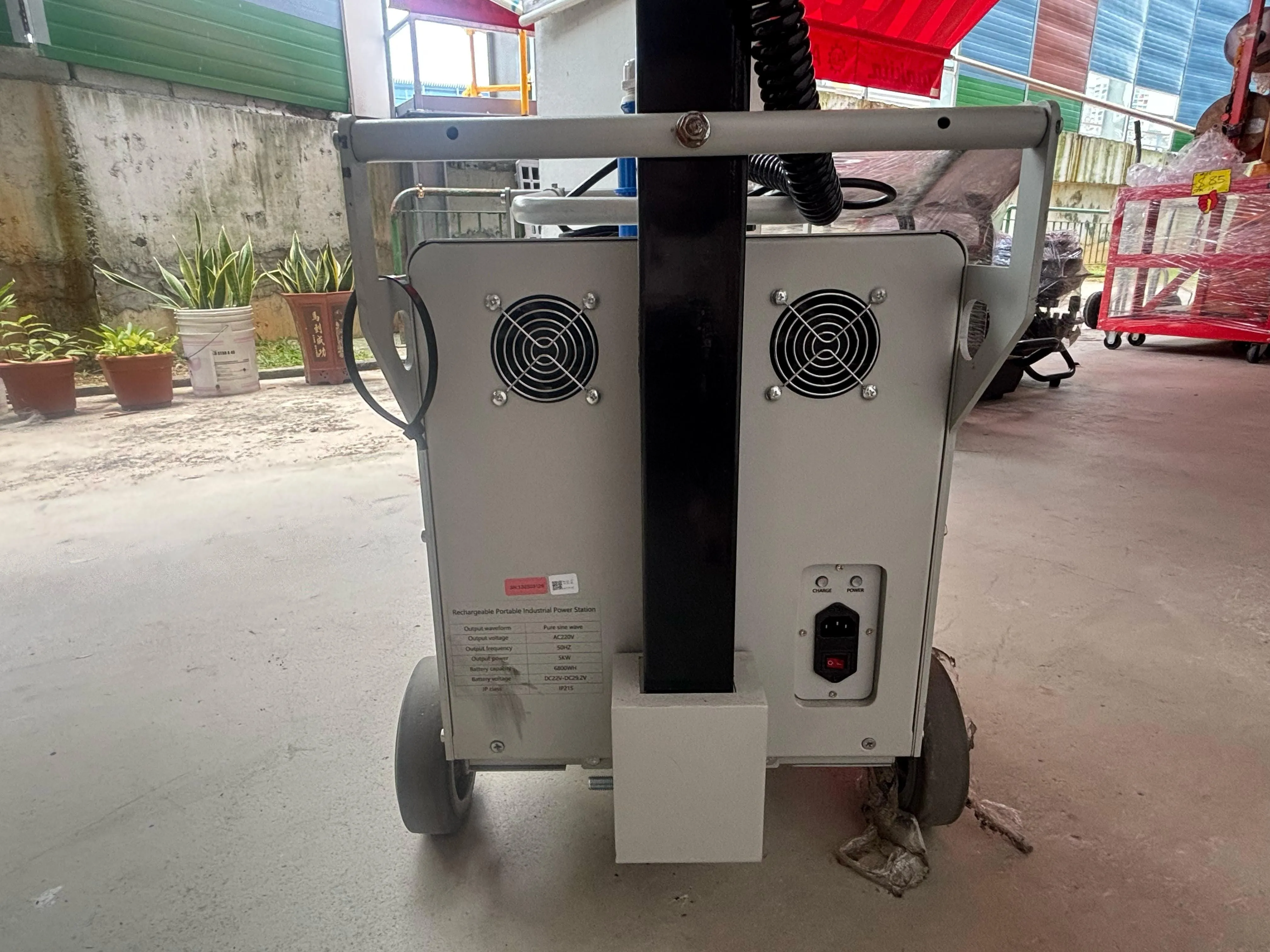 Airstrong 230V Rechargeable and Portable Oil Less Tower Light C/W 5KW Generator with LED 100wX4   | Model: SS-NEYY