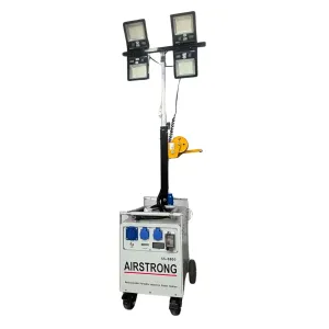 Airstrong 230V Rechargeable and Portable Oil Less Tower Light C/W 5KW Generator with LED 100wX4   | Model: SS-NEYY