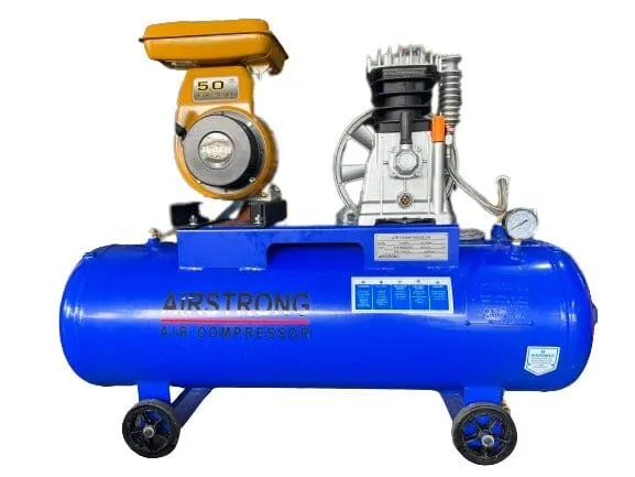 AIRSTRONG 3HP 100L Petrol Gasoline Engine Air Compressor Robin EY20 | Model :  ASSA30-100R