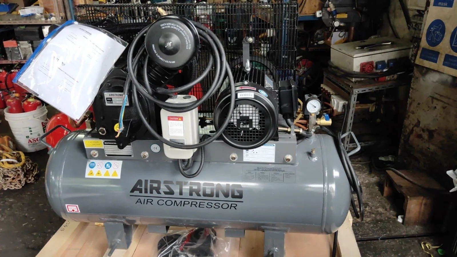 Airstrong 5.5Hp 230L 415v Air Compressor  | Model : A-H55L