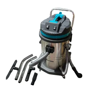 Airstrong 60L 2000W Dual Italy Motor Stainless Steel Wet & Dry Vacuum Cleaner | Model : VC-HT60-2