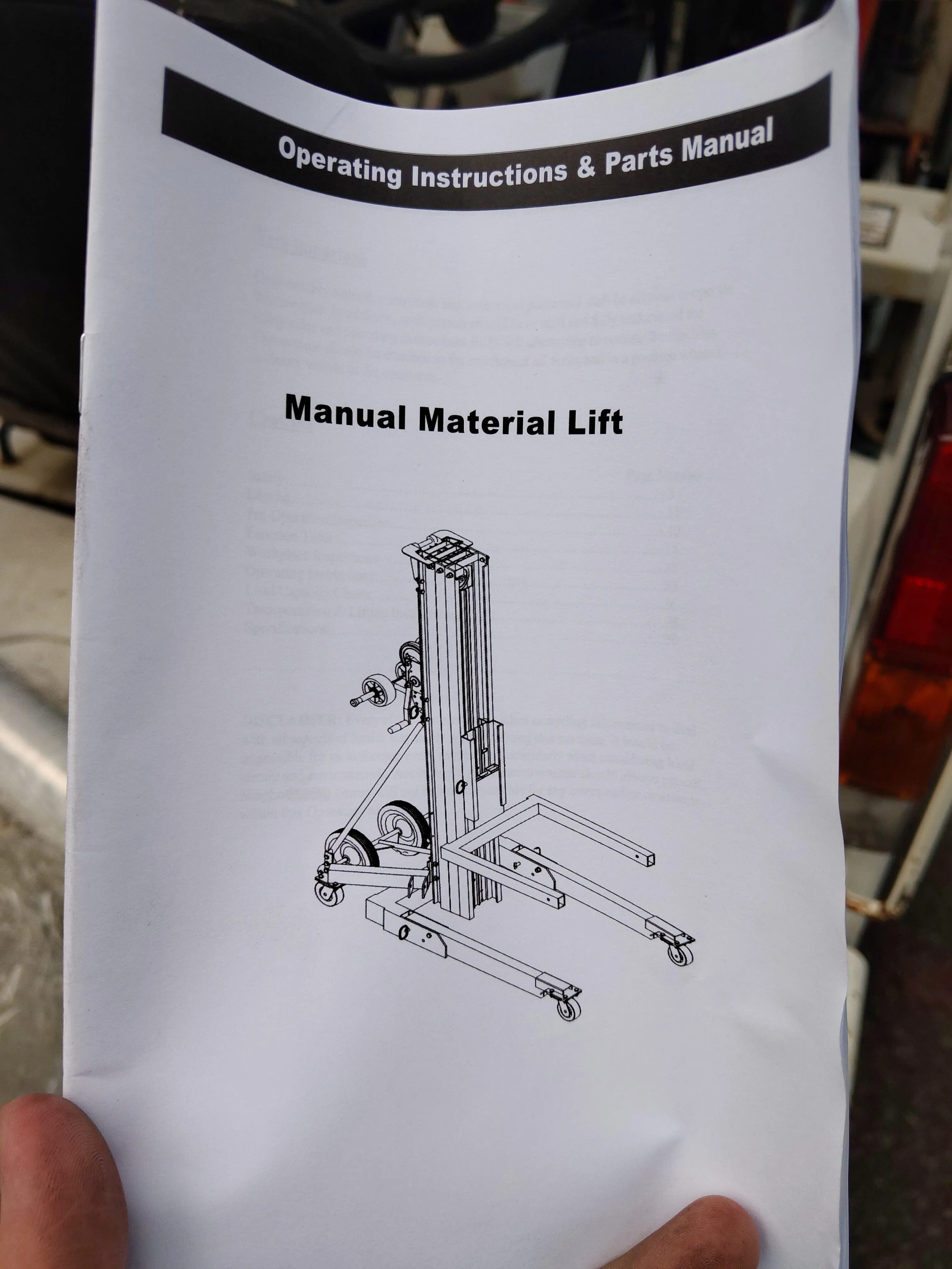 Airstrong Wire Winch High Material Lifter 6M With Electric Winch | Model : PT-LGA20-E