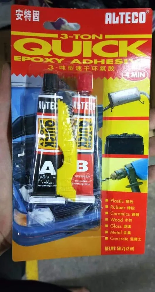 Alteco 3 Ton 4min Quick Epoxy Adhesive A B | Model : EPOXY3T