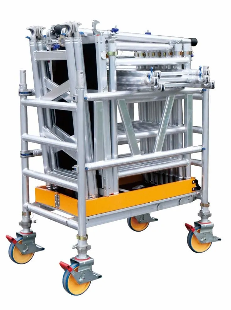 Alum Mini Scaffolding (Platform : 5.3m) Working Height 7.3m With Assy | Model : L-XG178MINI-6.3M