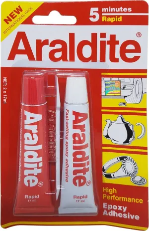 Araldite Red Rapid 5 minutes High performance Epoxy Adhesive | Model : ARALDITE-RED