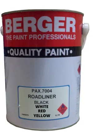 Berger Roadline Paint | Color : White . Black . Yellow & Red | Model : P-BFAR7000