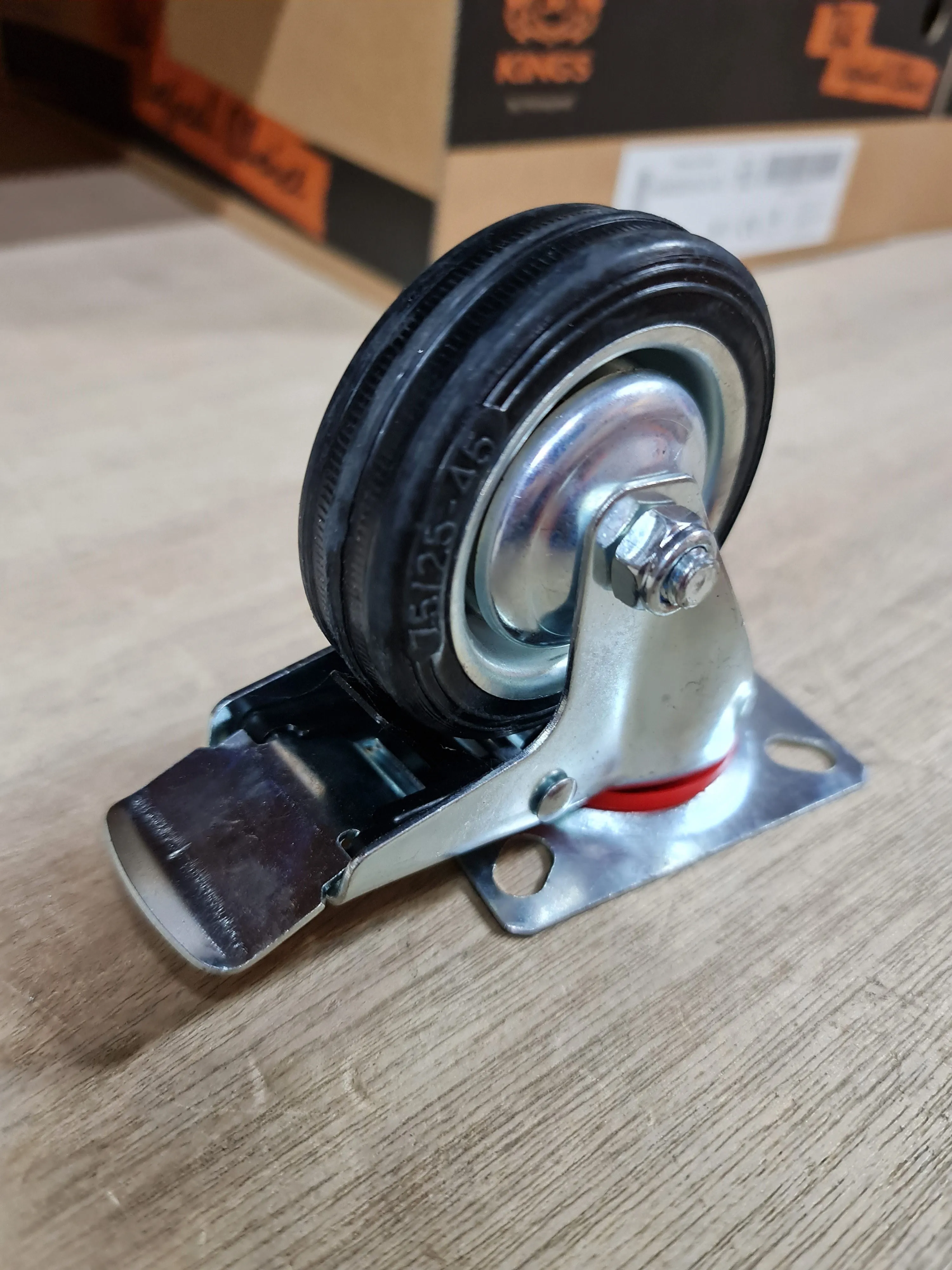 Black Rubber Castor 3. 4. 5 . 6. 8Model : C-11 | Type : Swivel . Brake or Rigid