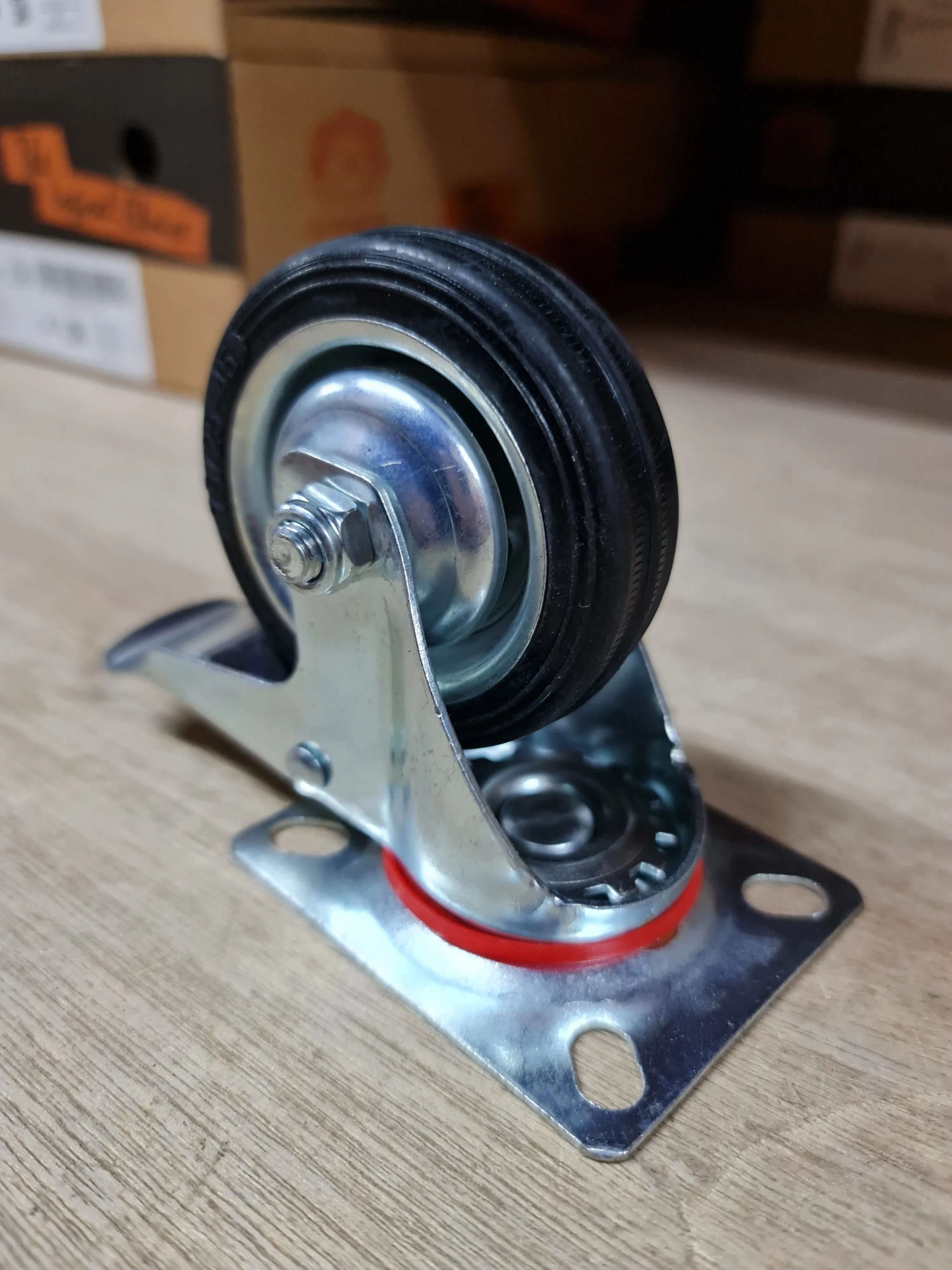 Black Rubber Castor 3. 4. 5 . 6. 8Model : C-11 | Type : Swivel . Brake or Rigid