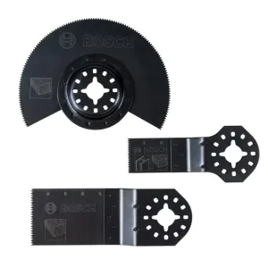 BOSCH Multi Tool Blade Set For Wood (3PC) (2608662343) | Model: B*2608662343