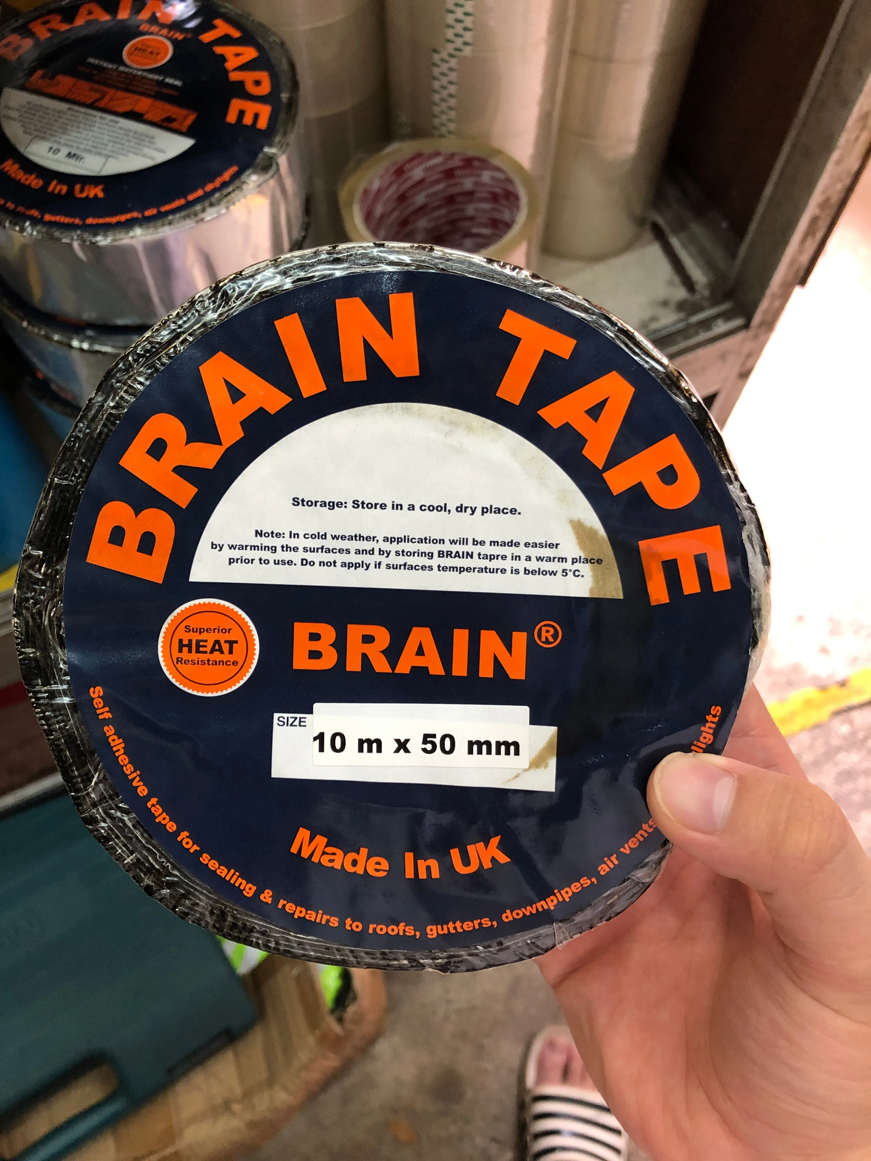 Brain Aluminium Tape 2 (50mm) x 10m | Model :