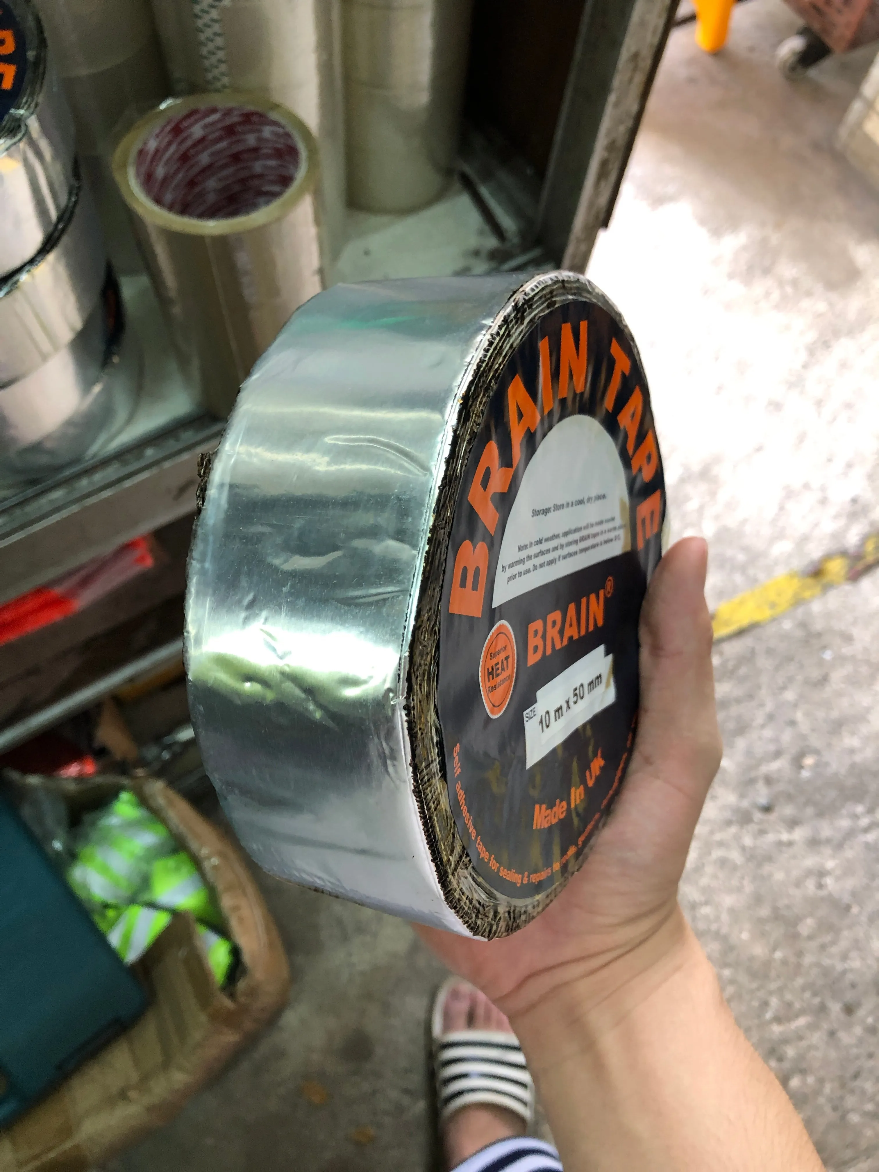 Brain Aluminium Tape 2 (50mm) x 10m | Model :