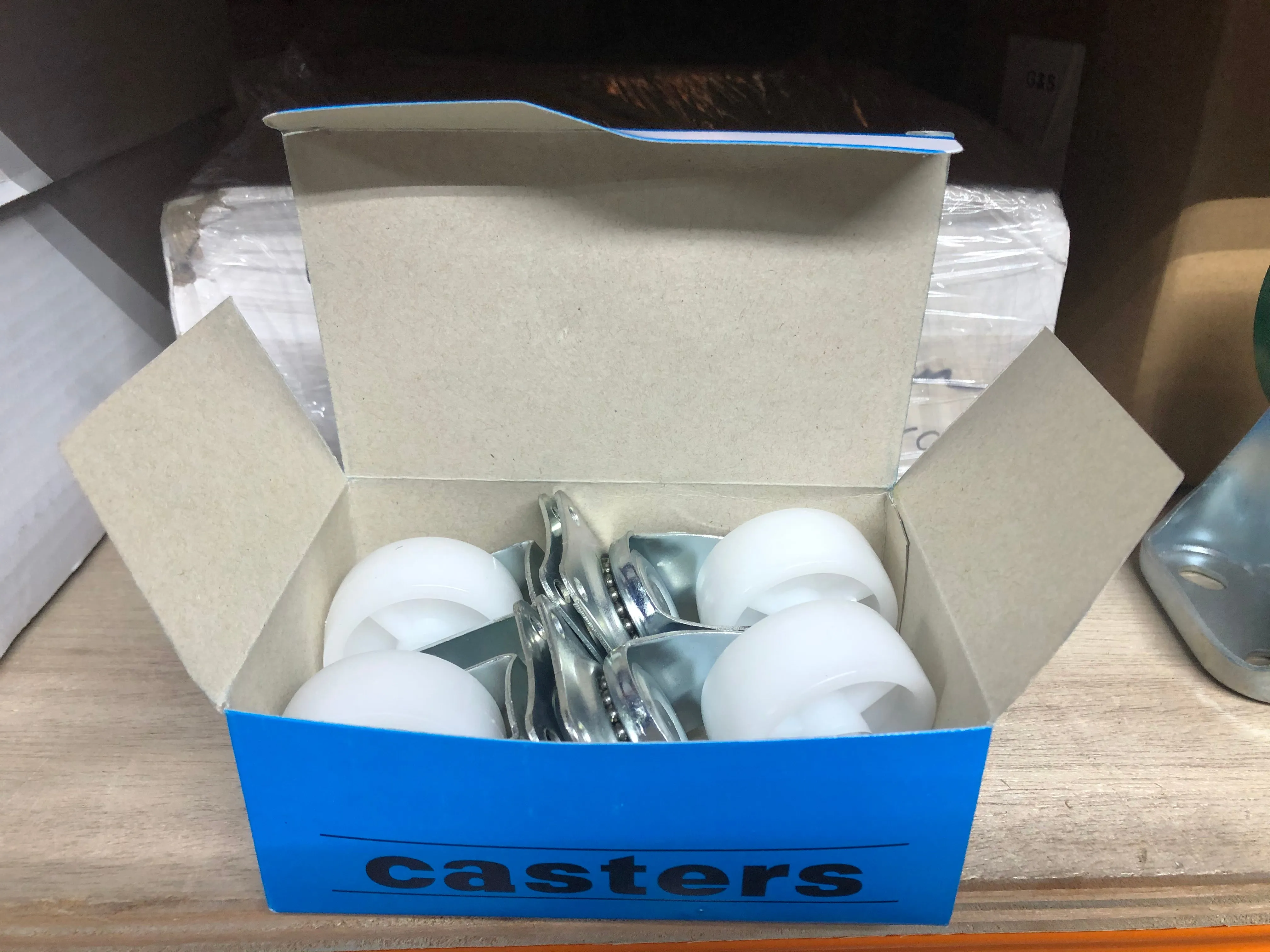 Casters 2 White Nylon Castor Wheel Swivel Type | Model : C-N050S
