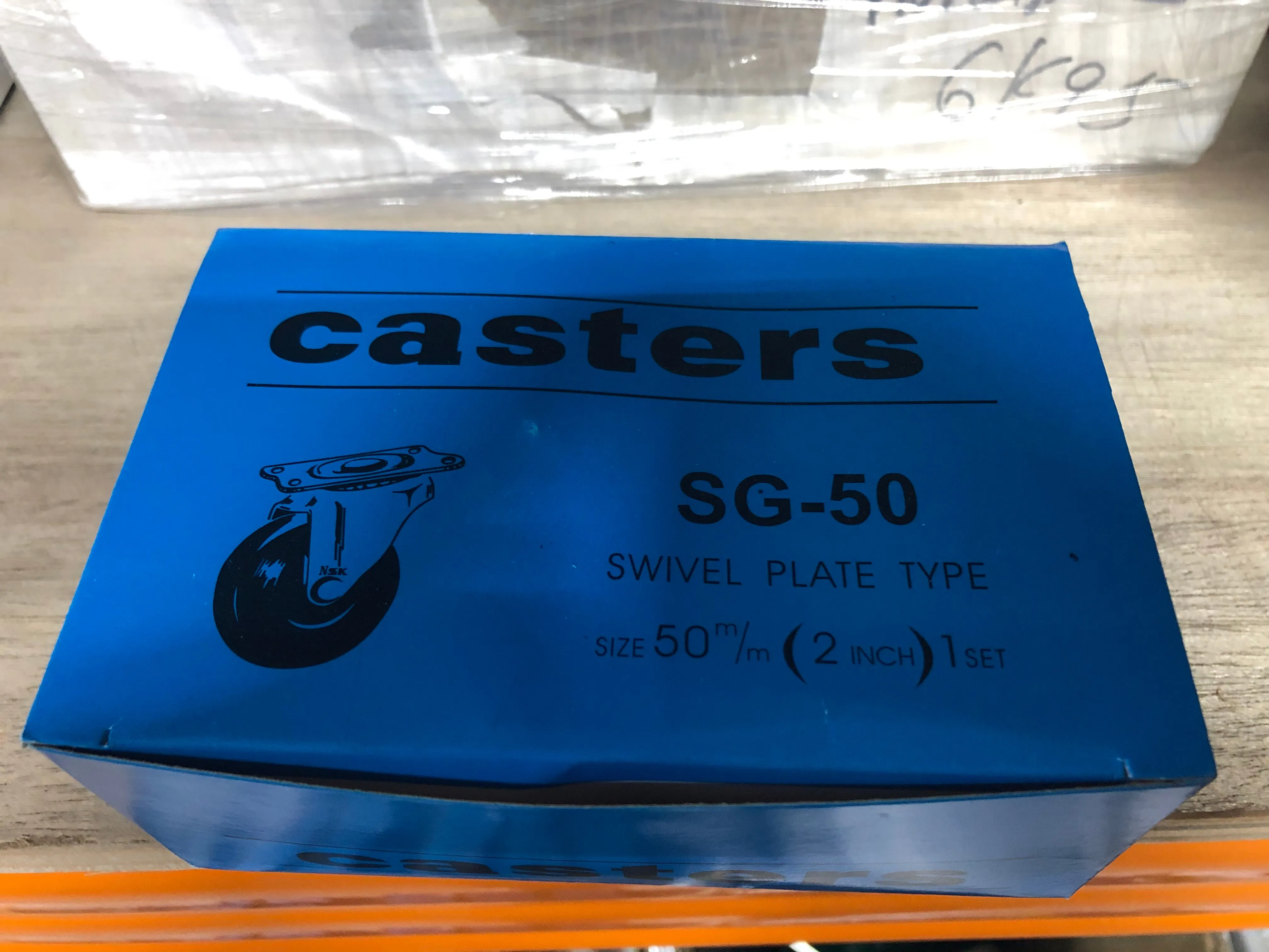 Casters 2 White Nylon Castor Wheel Swivel Type | Model : C-N050S
