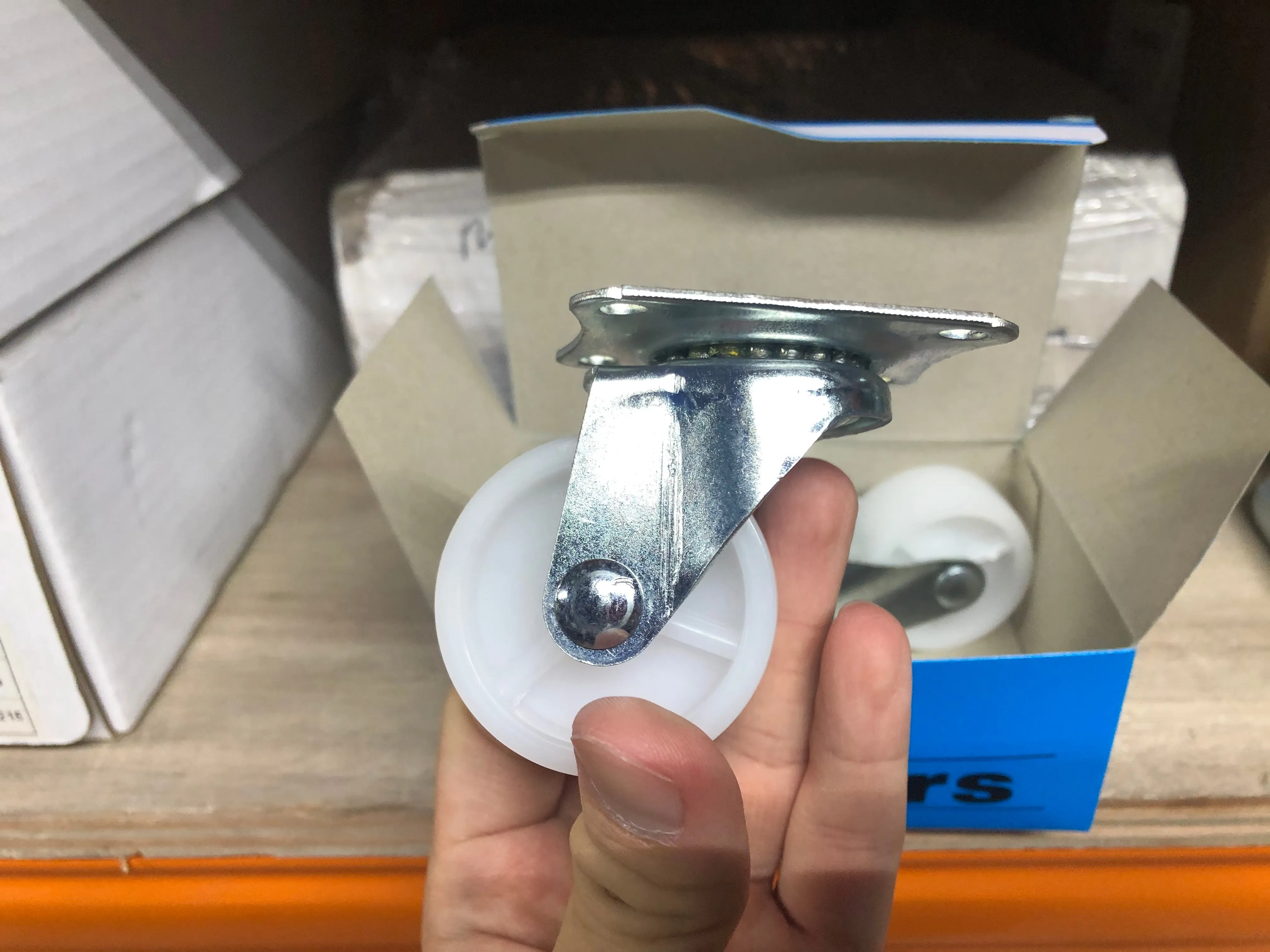 Casters 2 White Nylon Castor Wheel Swivel Type | Model : C-N050S