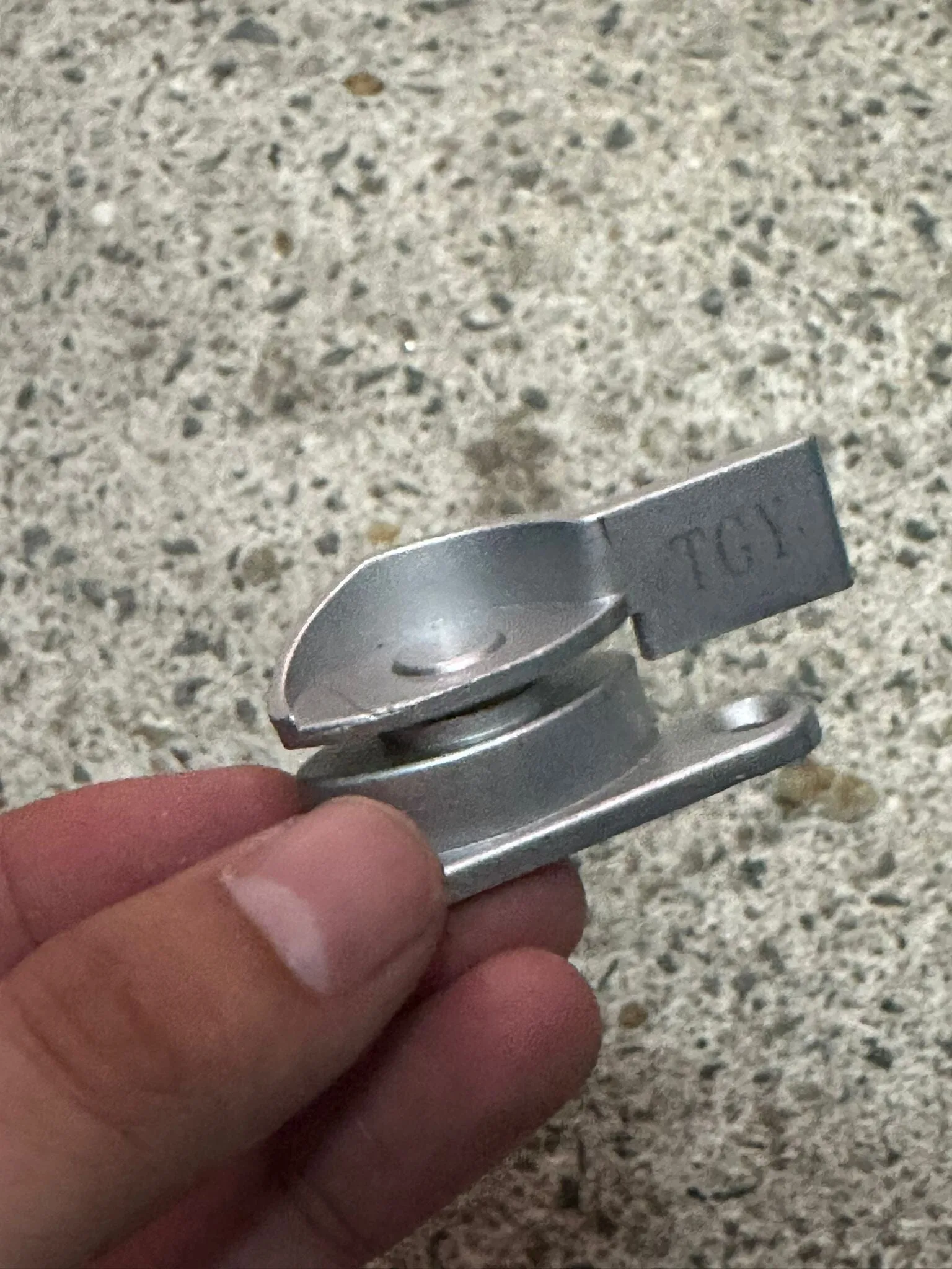 CRESCENT LOCK WITH SLIDING EAR (SILVER)