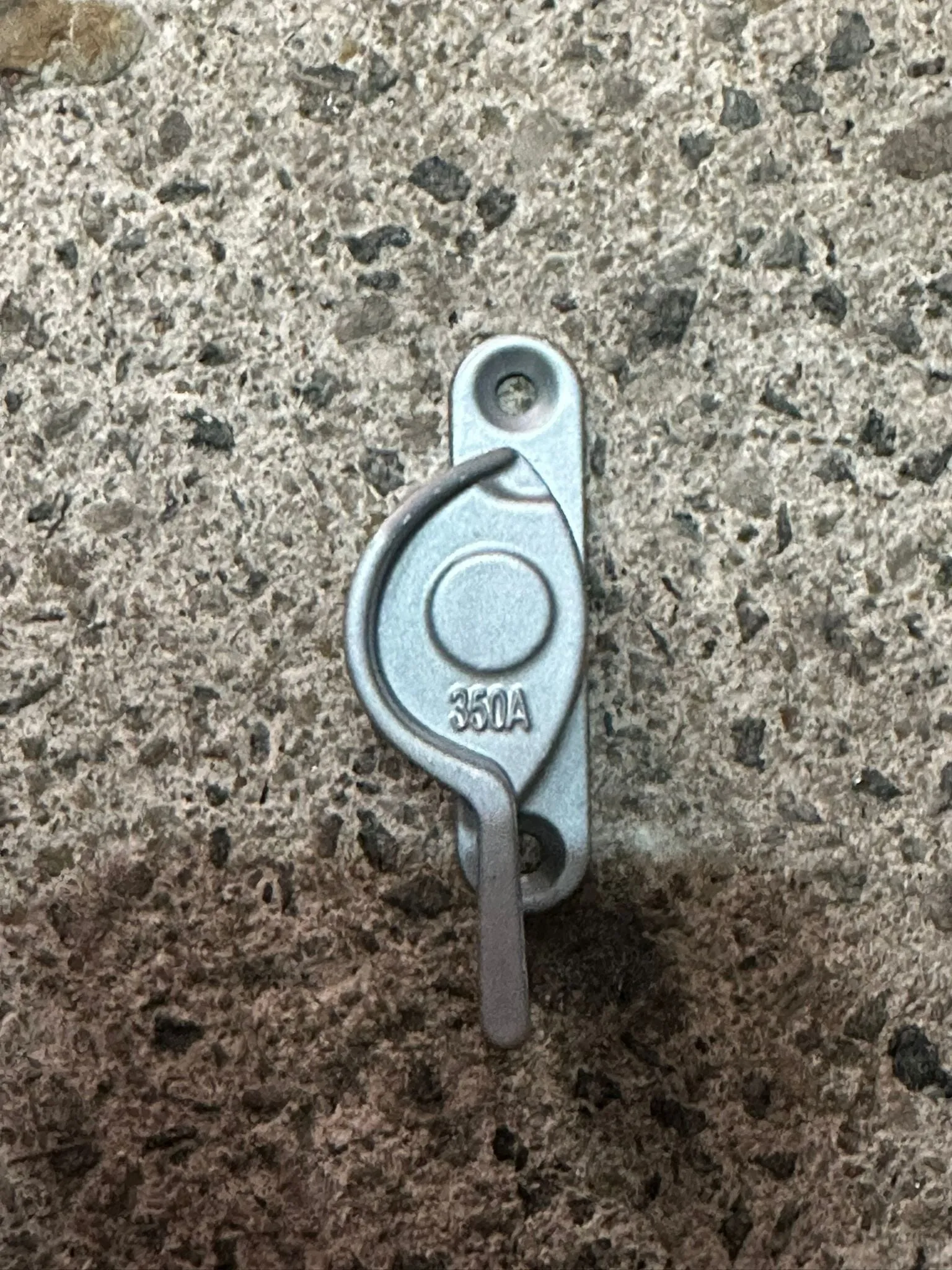 CRESCENT LOCK WITH SLIDING EAR (SILVER)