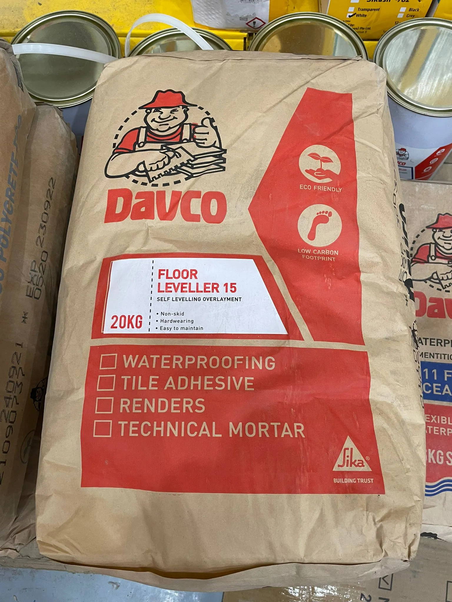 Davco Self Levelling Floor Leveller Compound No.15 20kg | Model : DAVCO-FL15