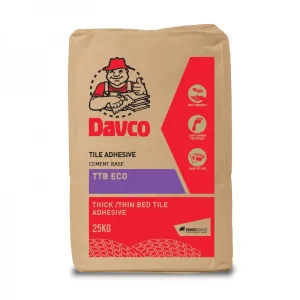 Davco TTB ECO Thick/Thin Bed Tile Adhesive Cement Base Grey or White 25kg