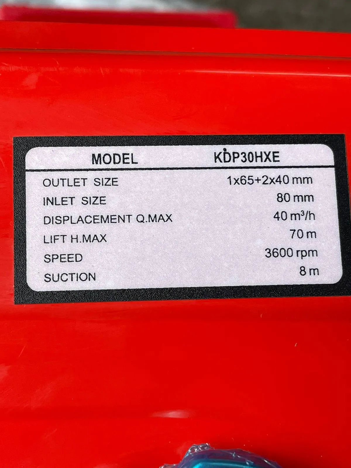 Denko 3 Diesel Water Pump With Electric Start C/W Ns40 Battery | Model : WP-KDP30HXE