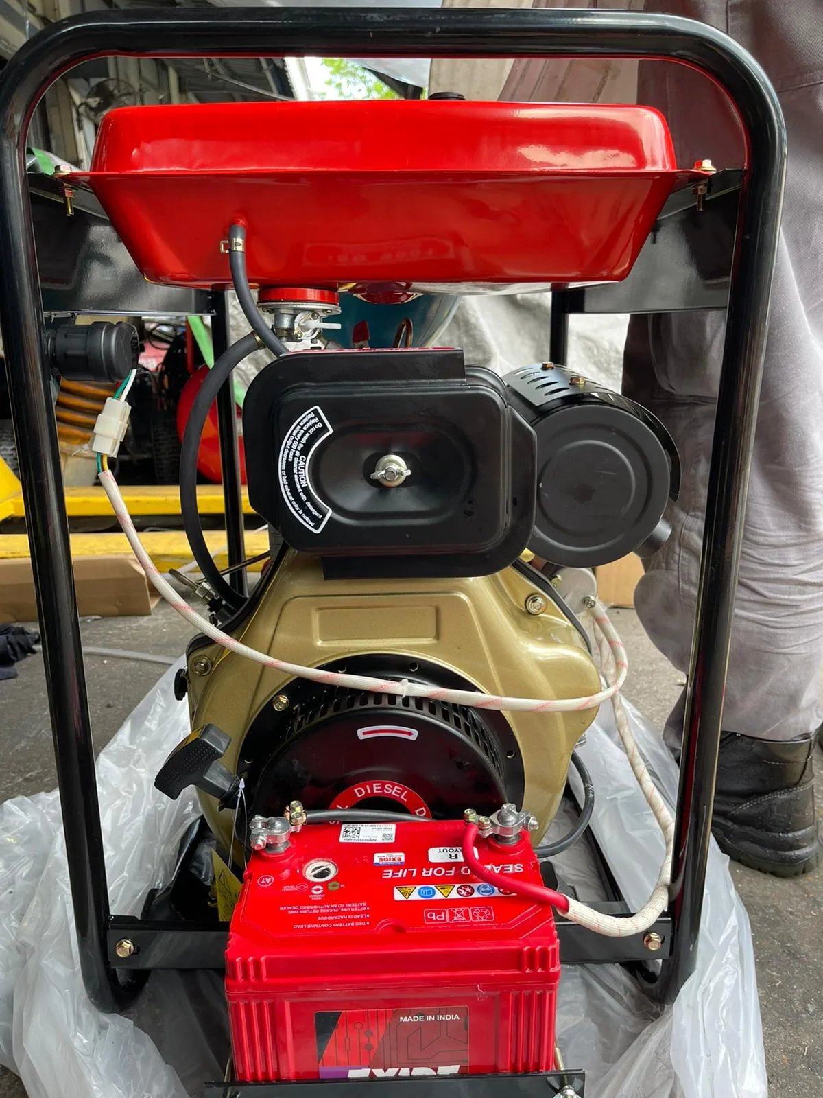 Denko 3 Diesel Water Pump With Electric Start C/W Ns40 Battery | Model : WP-KDP30HXE
