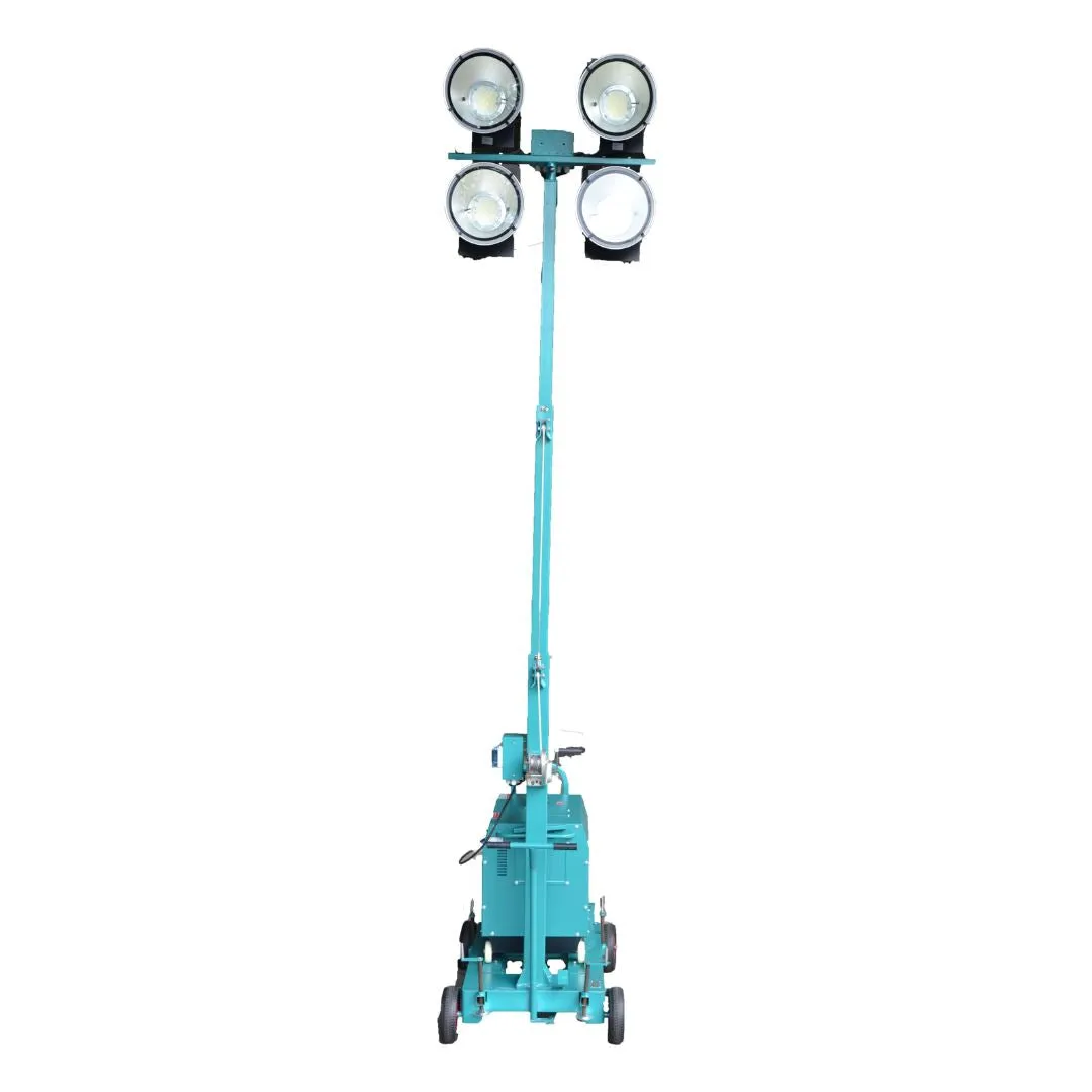 Denko 4x400W Tower Light Come With Denko Generator KDE6500T & NS40 Battery | Model : LT800LED KDE6500T