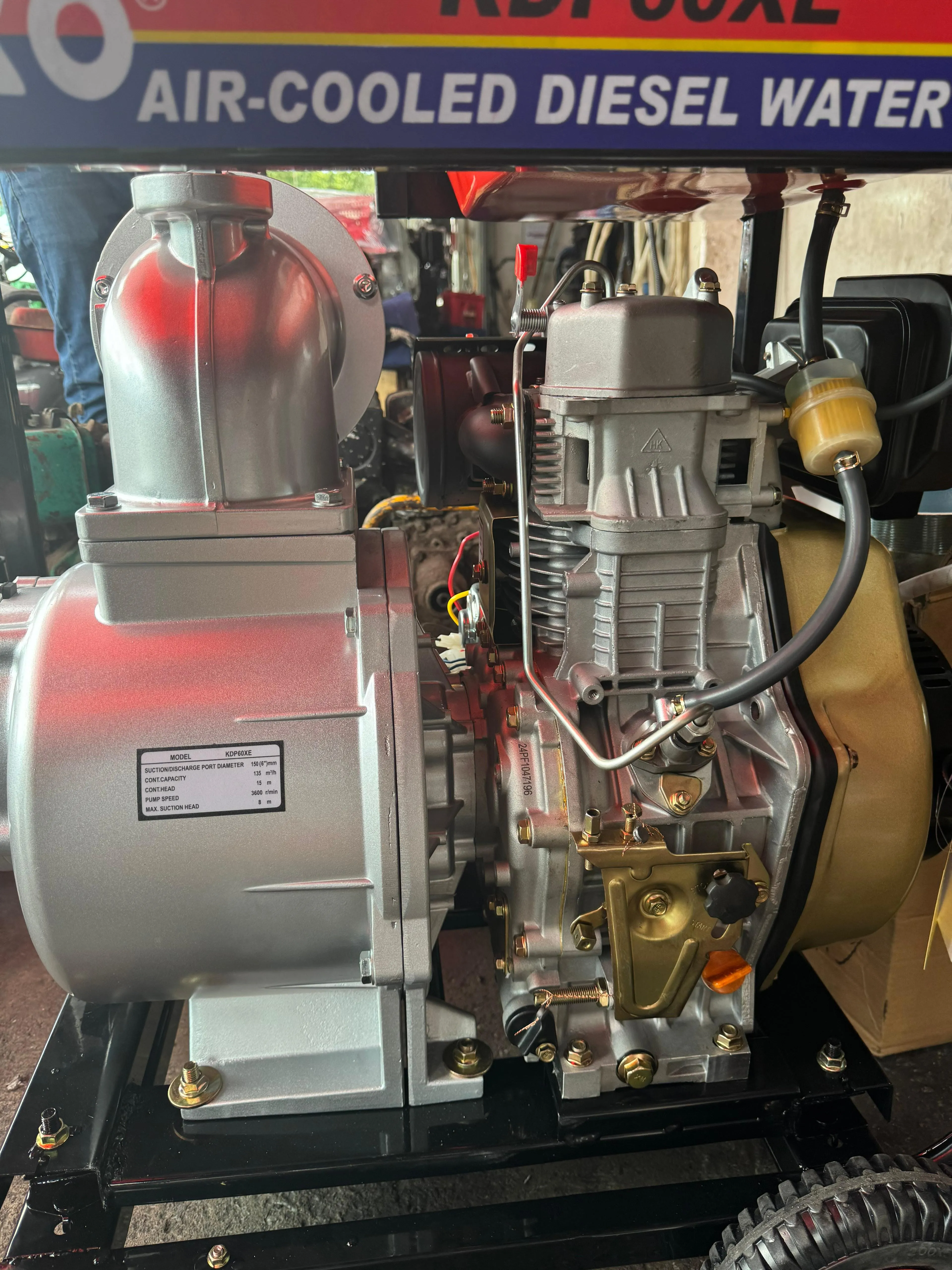 Denko Diesel Water Pump 6 C/W NS40 Battery | Model: KDP60XE