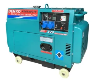 Denko Silent Diesel Generator 5.0 kVA C/W NS40 Battery | Model : KDE6500TF