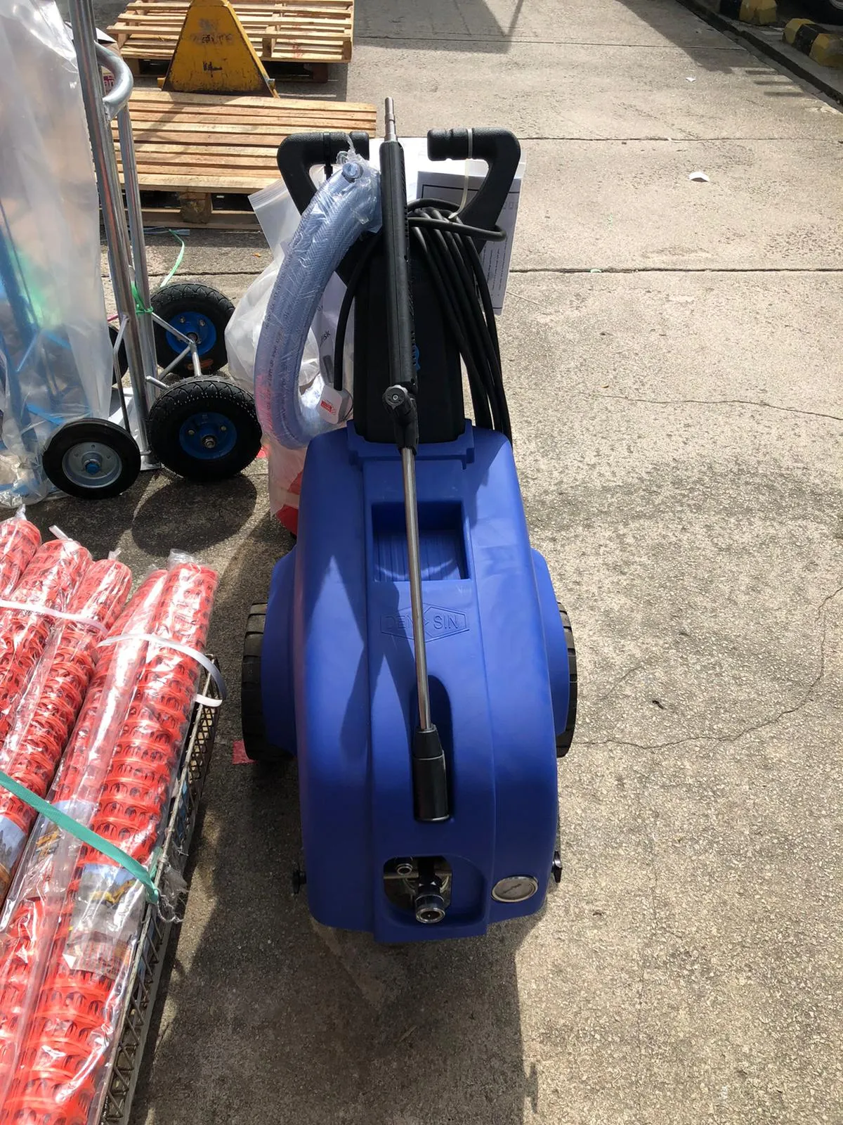 Densin High Pressure Cleaner C110E (with 30m cable   30m HP In/out hose) 110Bar 230V/50Hz (Auto Start Stop) | Model : C110E-AUTO