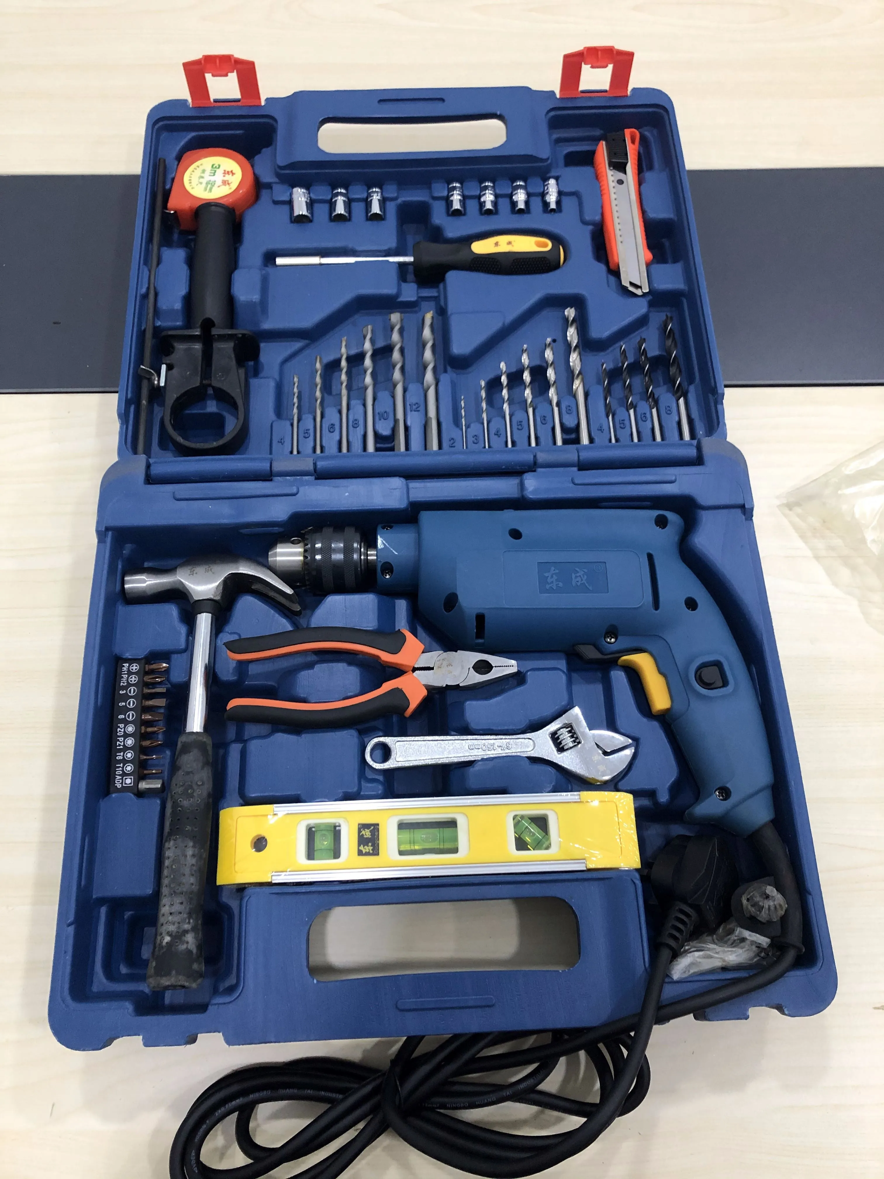 Dong Cheng Impact Drill Set 1/2 230V (Combo Kit) (NO WARRANTY) | Model : D-DZJ02-13