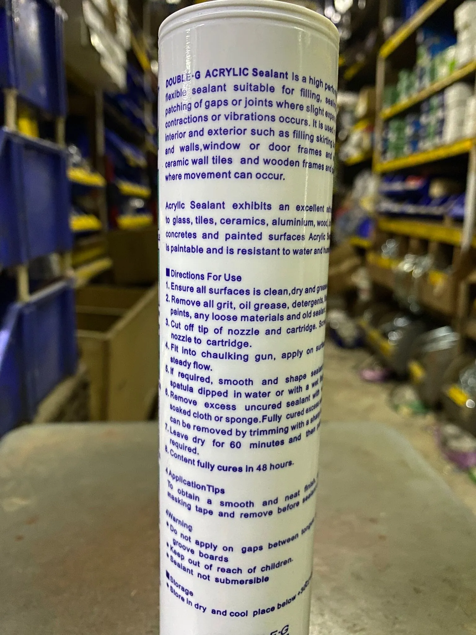 Double-g acrylic sealant | Model : SIL-A-DG