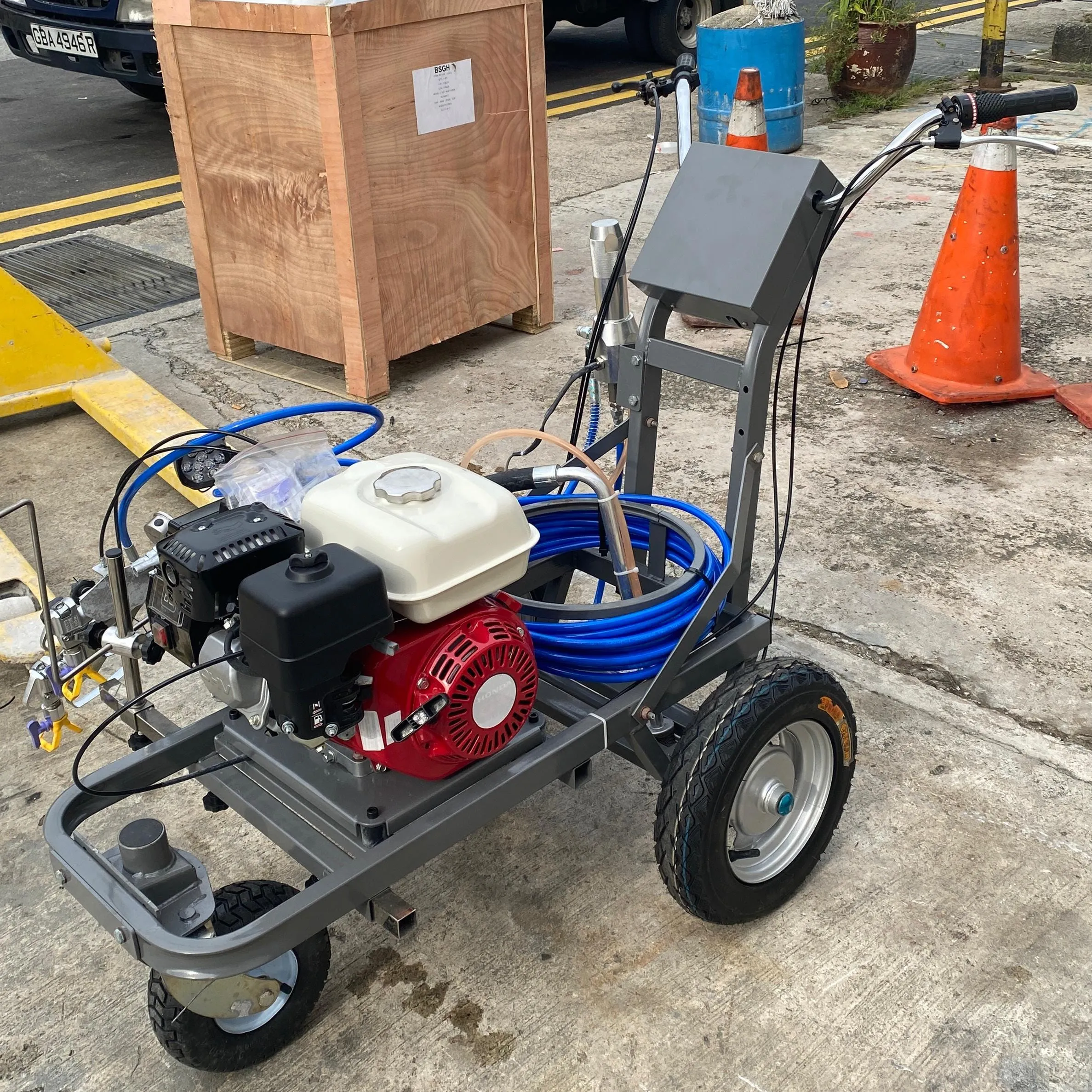 DP Airless Road Line Paint Marking Marker Sprayer | Model : AS-DP-6335L