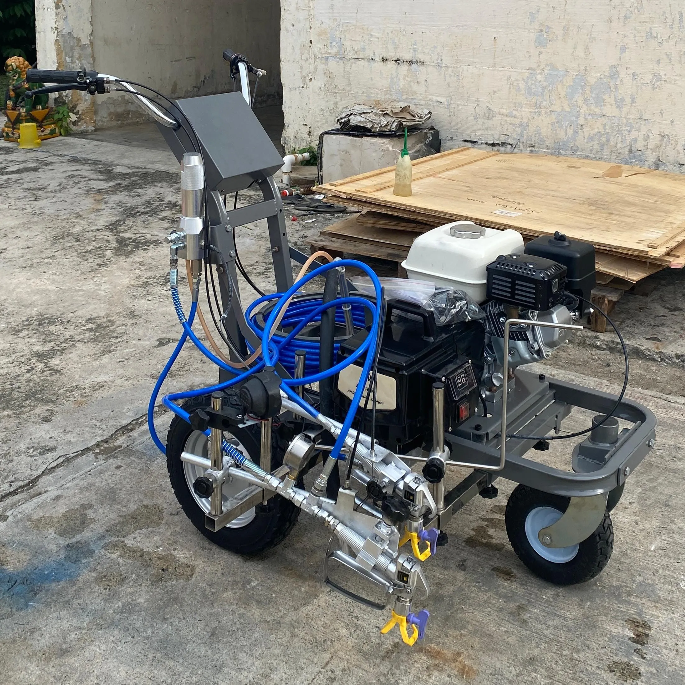 DP Airless Road Line Paint Marking Marker Sprayer | Model : AS-DP-6335L