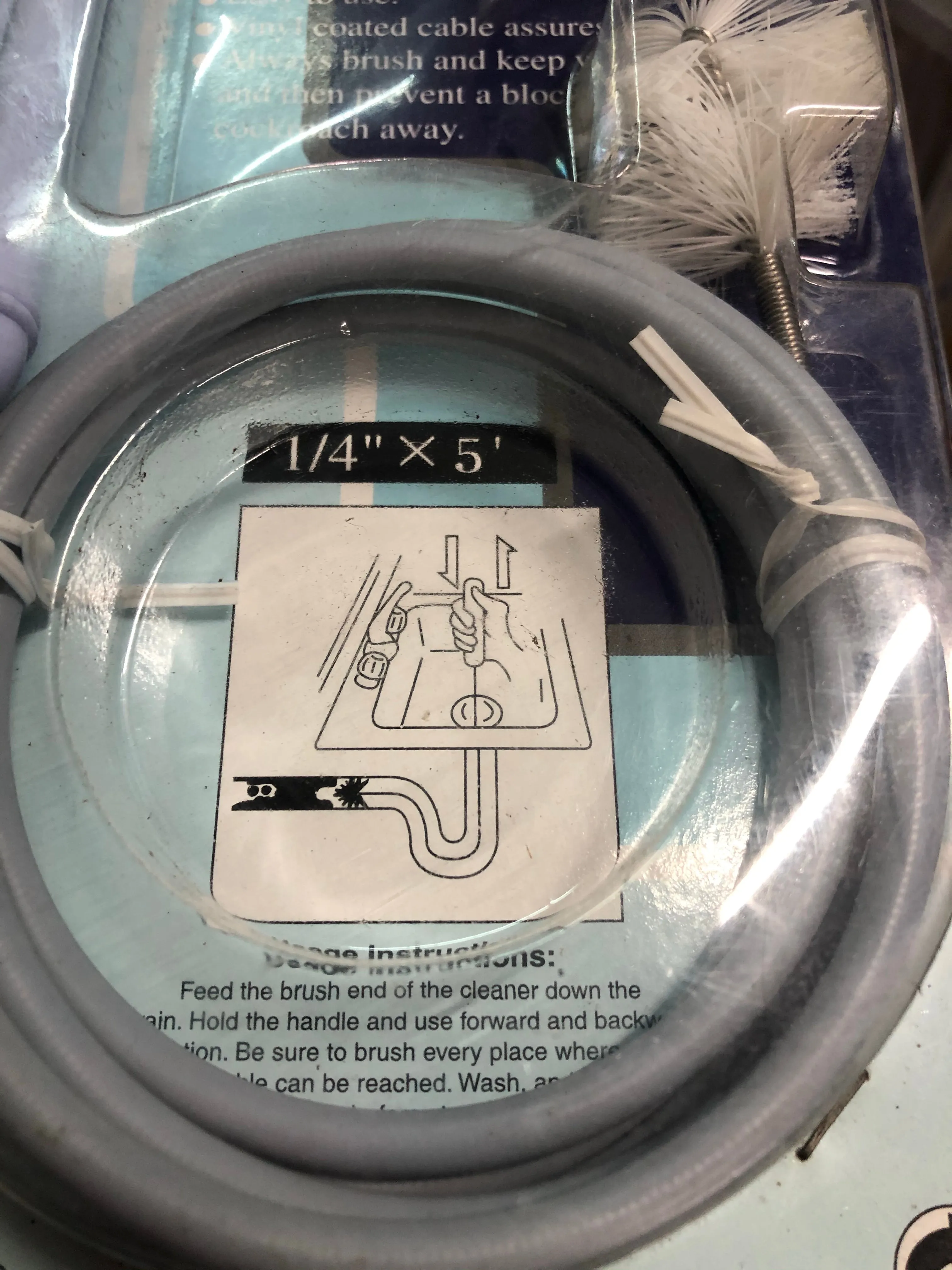 Drain Cleaner 1/4 x 5ft (1.5m) | Model : DC-1105