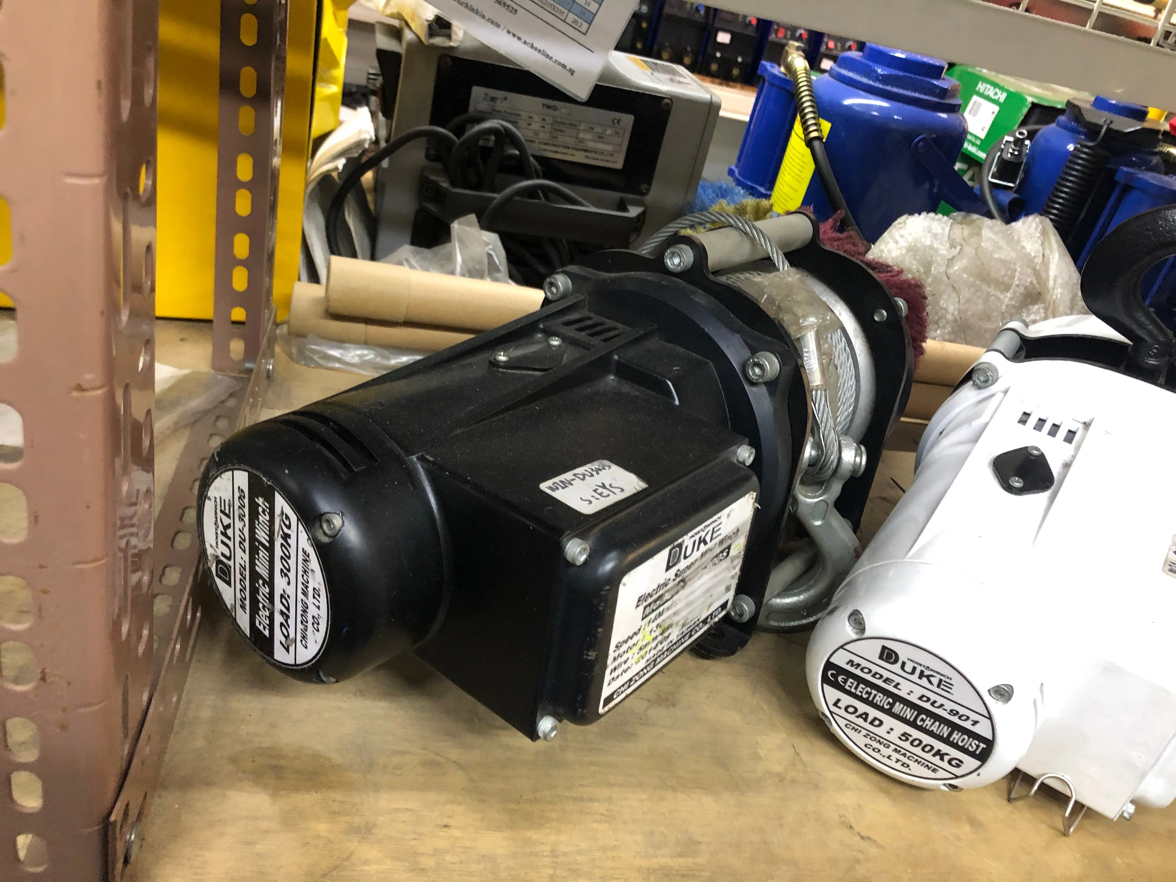 Duke Winch 230V. 300Kg . 5mm x 45m Electric Compact Wire Rope Winch (For Light Duty Use Only) | Model : WIN-DU300S