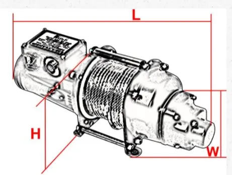 Duke Winch 230V. 300Kg . 5mm x 45m Electric Compact Wire Rope Winch (For Light Duty Use Only) | Model : WIN-DU300S