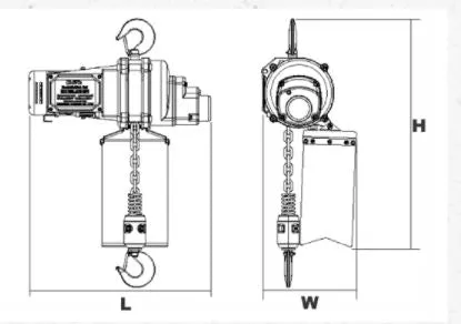 Duke Winch 230V . 500Kg. 6M Electric Mini Chain Hoist (1 Fall) | Model : WIN-DU901