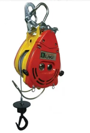 Duke Winch 230V . 500kg. 6mm x 40m Electric Mini Wire Rope Winch TH Series | Model : WIN-DU500TH