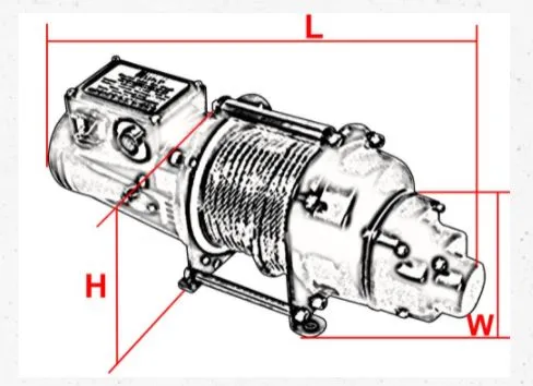 Duke Winch 230V . 500kg Electric Compact Wire Rope Winch (Light Duty Use Only)  | Model : WIN-DU500S