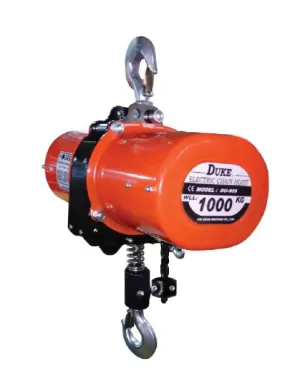 Duke Winch 415V. 1 Ton. 6m.  (1-Fall) Electric Chain Hoist | Model : WIN-DU905