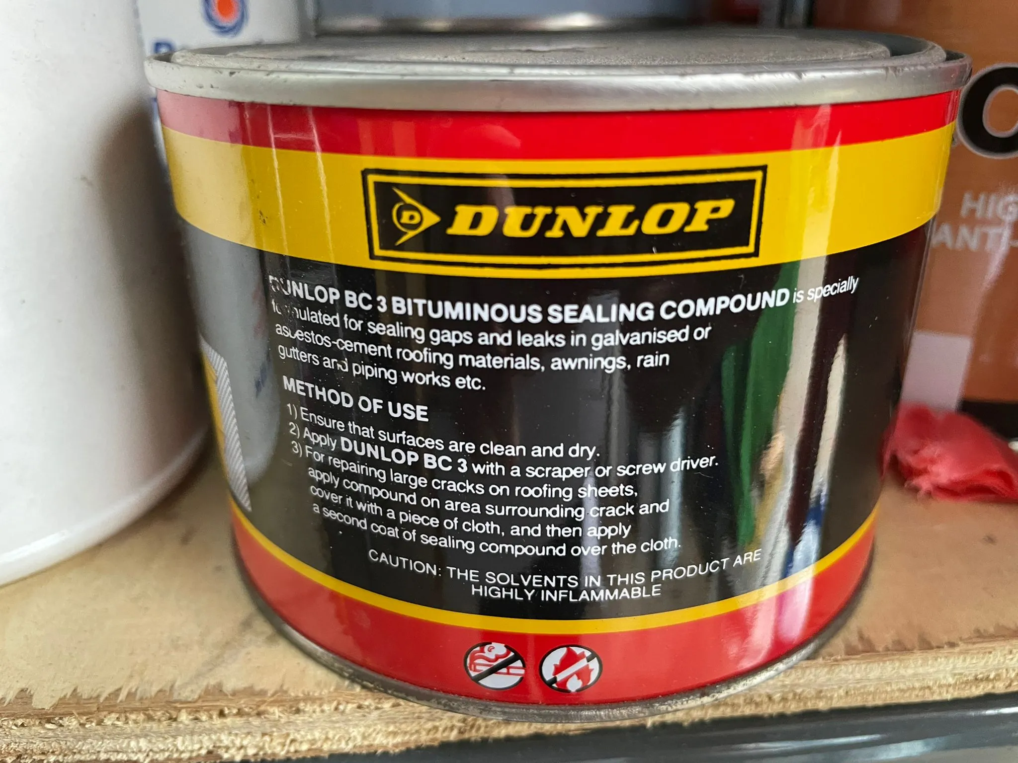 DUNLOP Bituminous Compound BC3 0.5kg/2.5kg | Model : DUNLOP-BC3