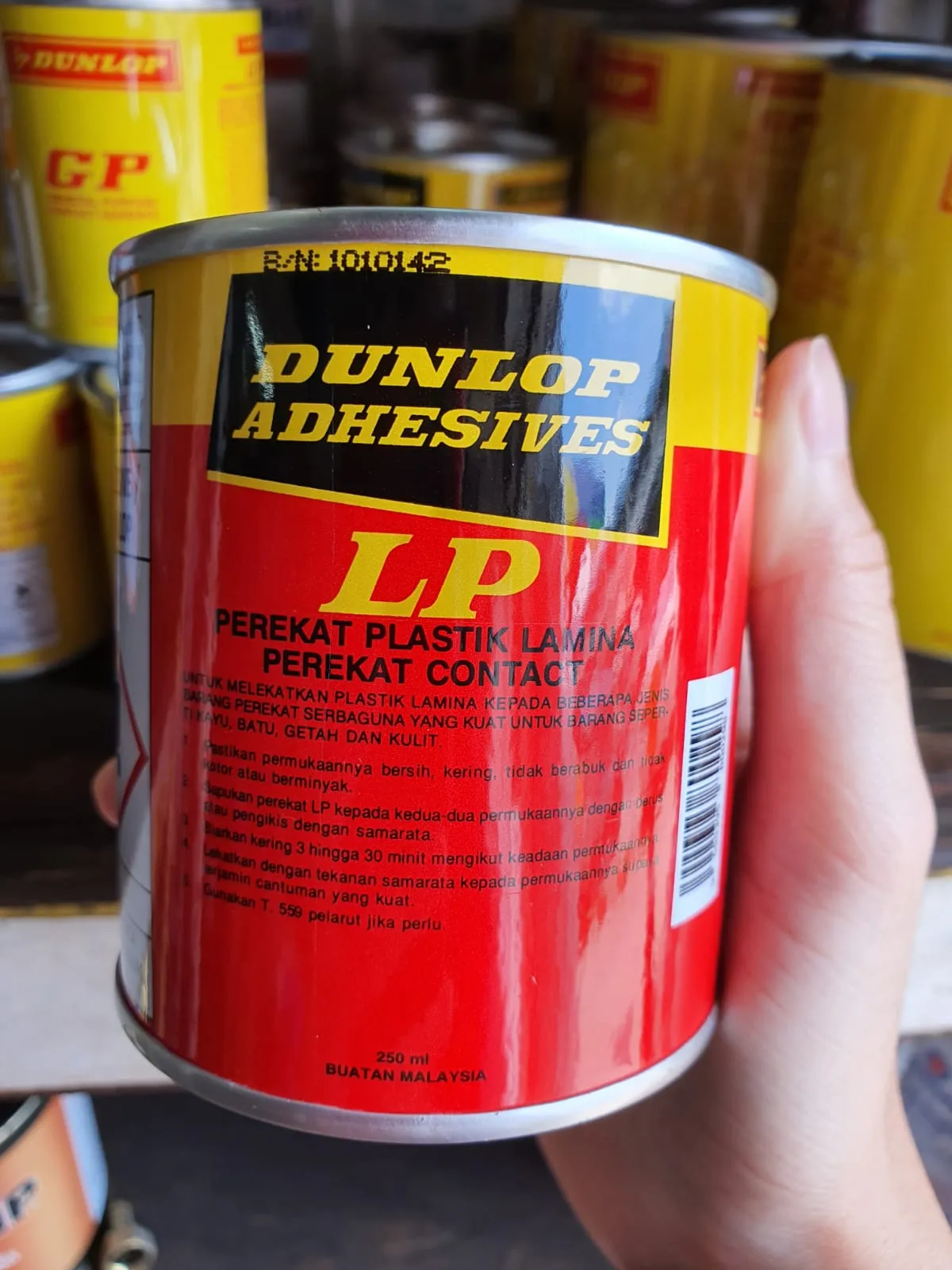 DUNLOP LP Laminated Plastic Adhesive 250 ml | GLUE-DLP02