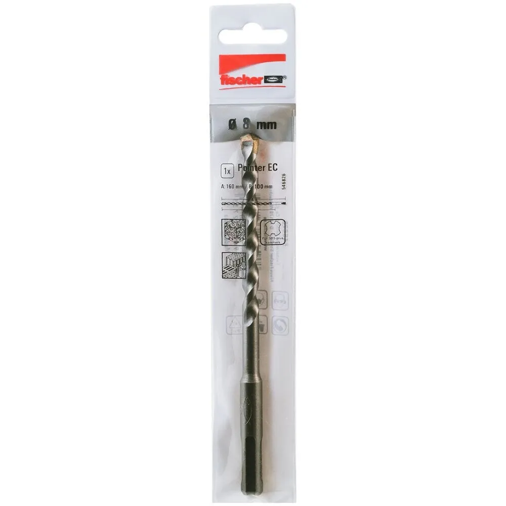 Fischer SDS Plus Drill Bit 8X160mm (546826)(80pc/Box) | Model : SDSP-F08160