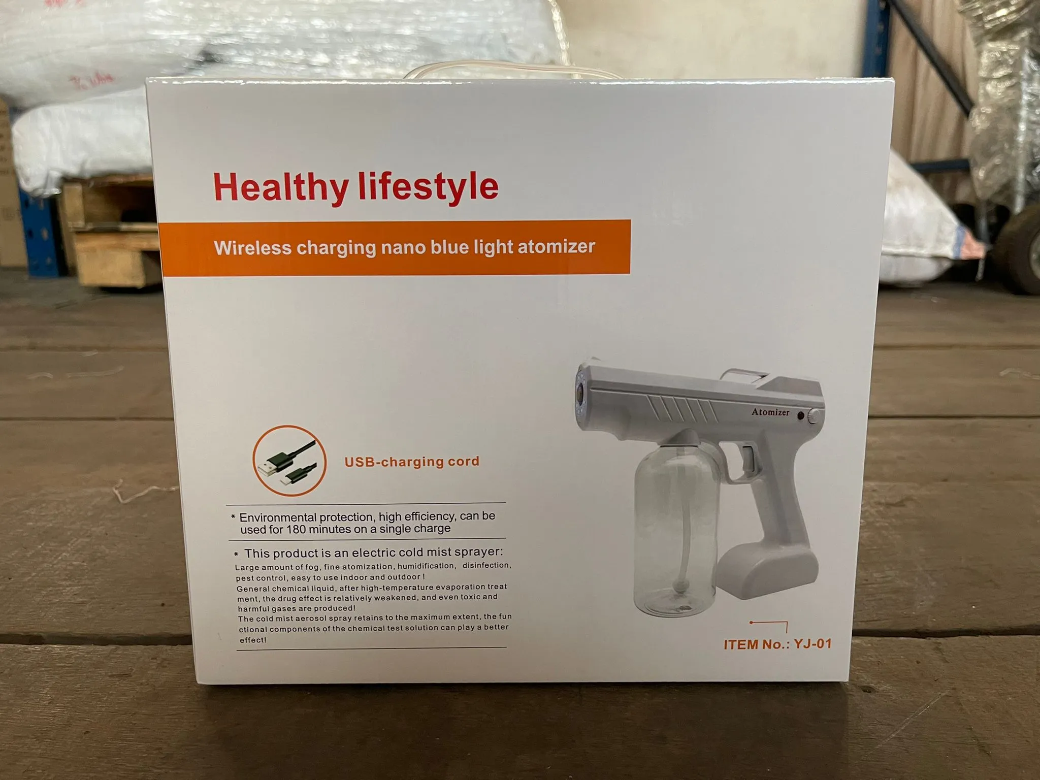 Fogging Disinfection Spray Gun Blue Ray (Wireless) | Model : FOG-YJ01