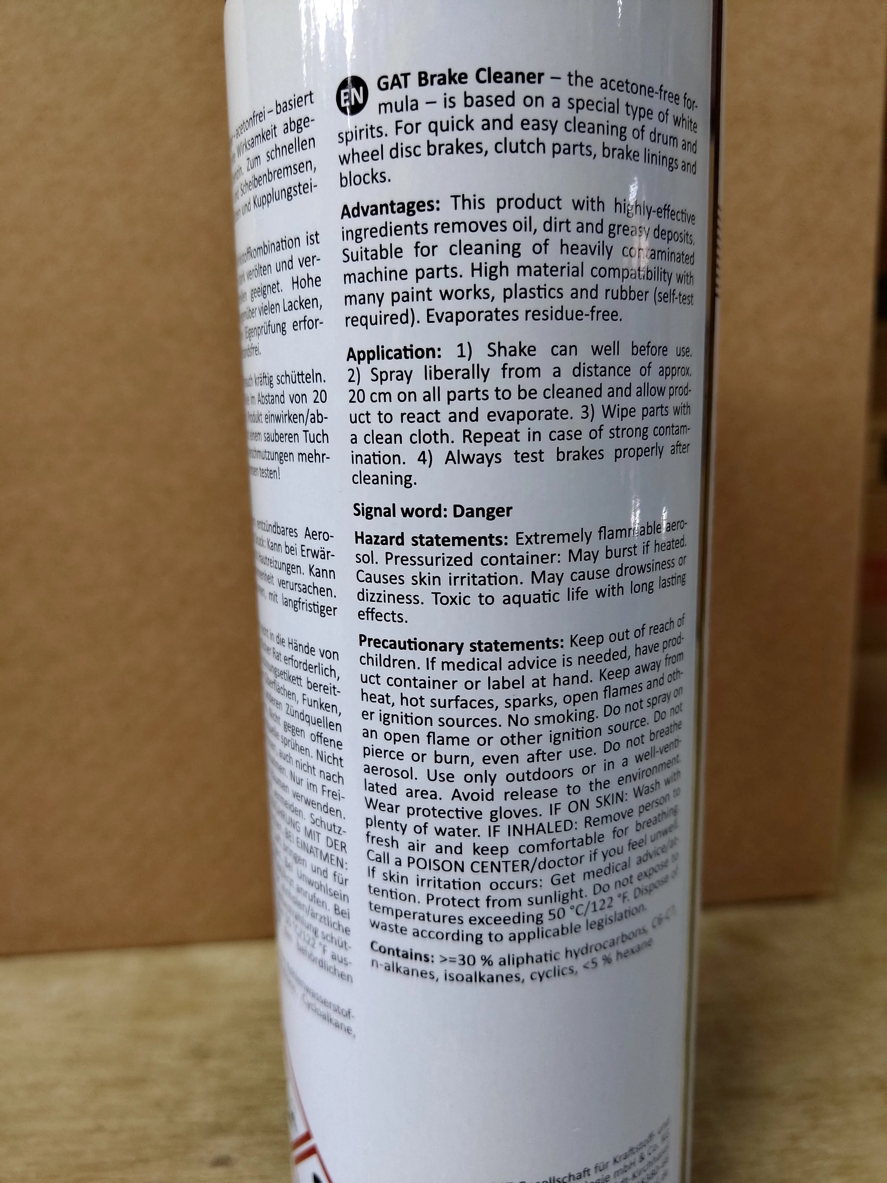 GAT Brake Cleaner 500ml | Model: CLEANER-GAT